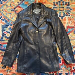 Vintage AM Studio 100% Lamb Leather Jacket
